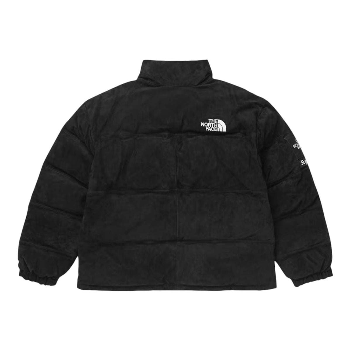 Supreme The North Face Suede Nuptse Jacket Black — 3