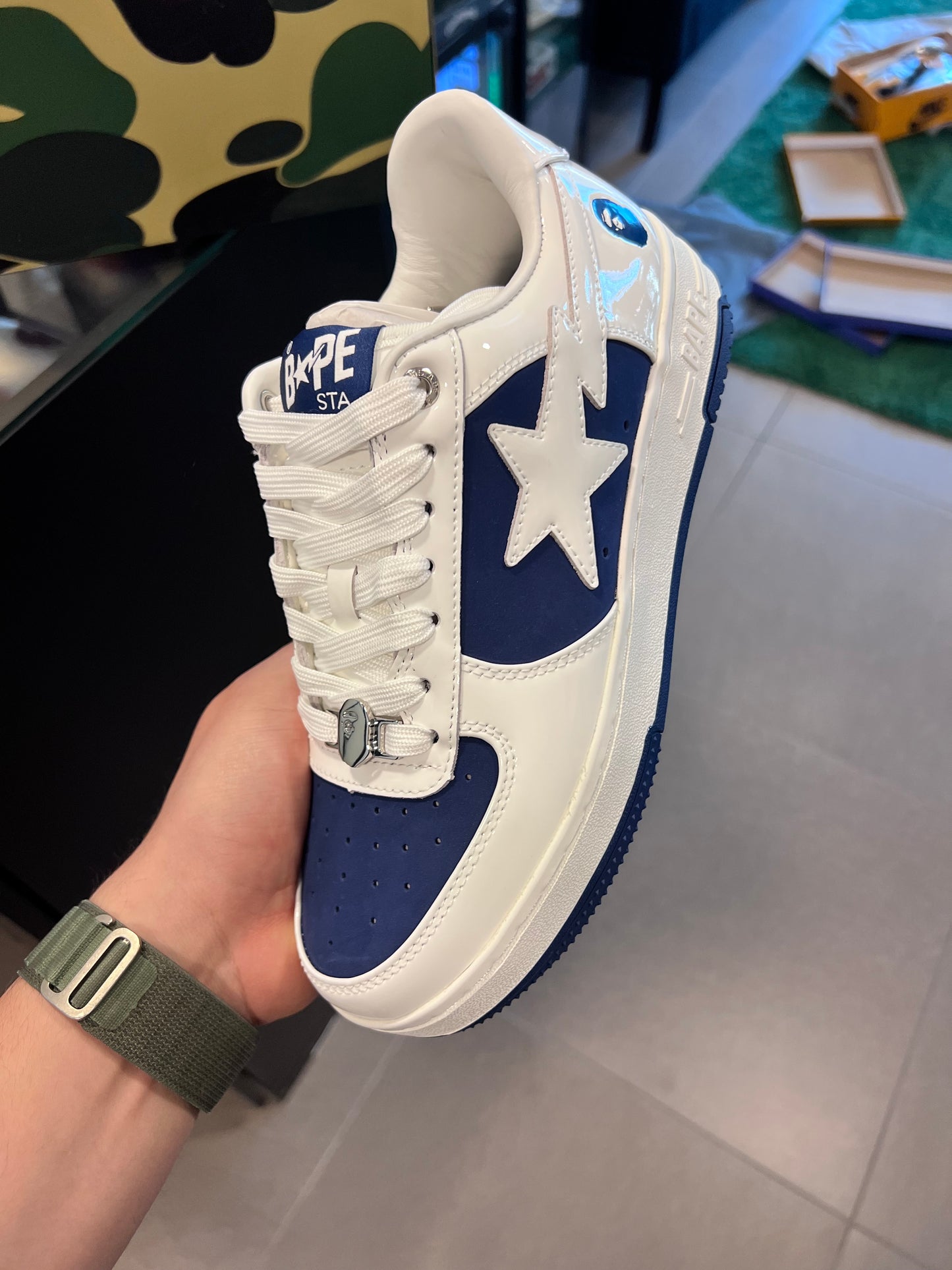 A Bathing Ape Bape Sta Low
#6 White Navy