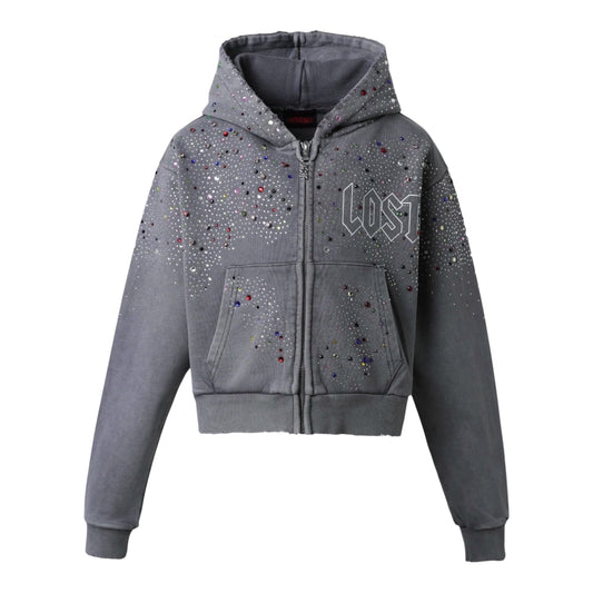 Hoodie Zip Up Lost Intricacy Women’s Stone Wash Inverse 2.0