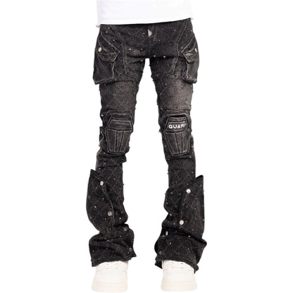 Denim GP Obsidian Black Coffin Arc Embellished