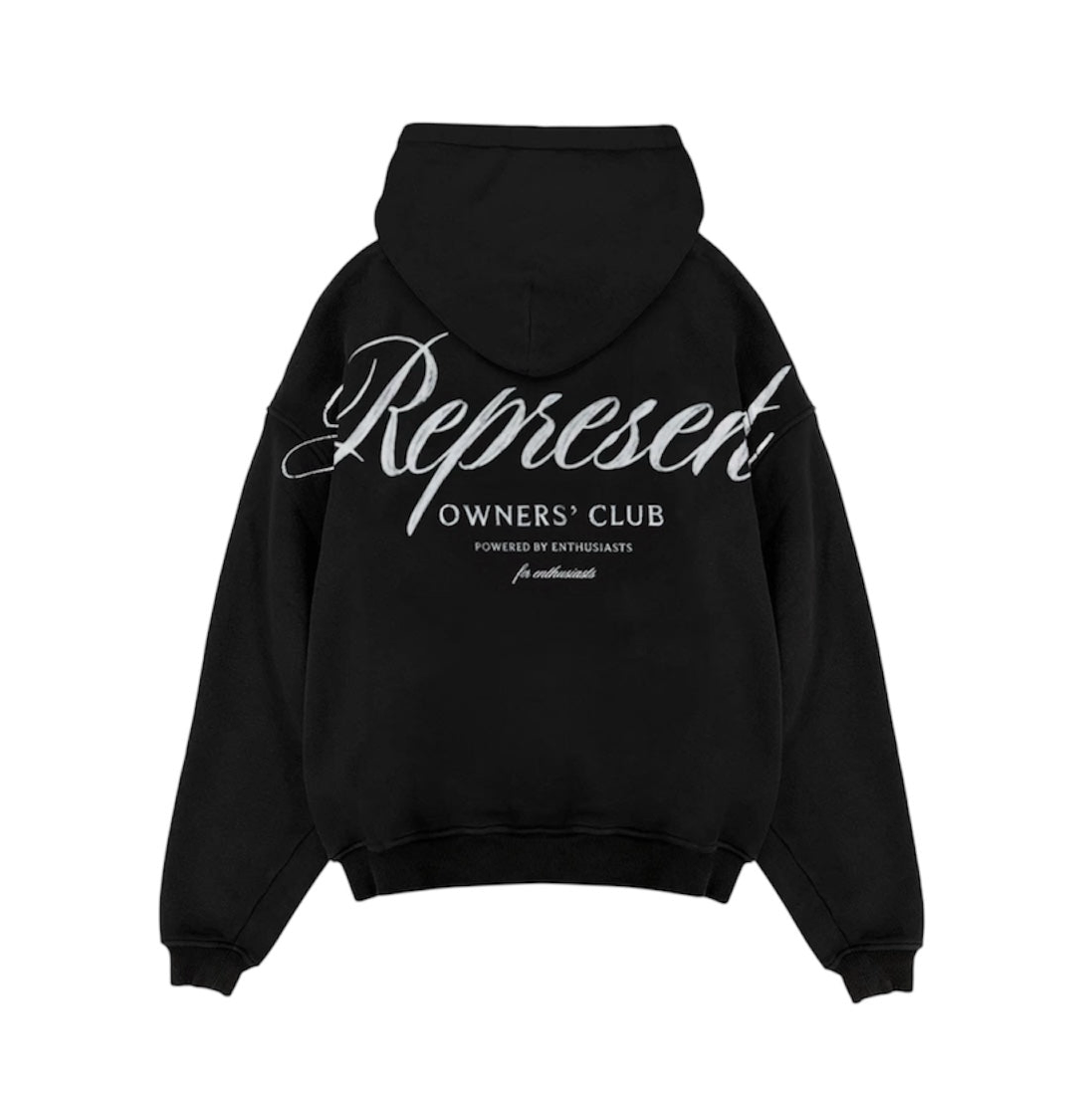 Represent Owners Club Script Hoodie Black