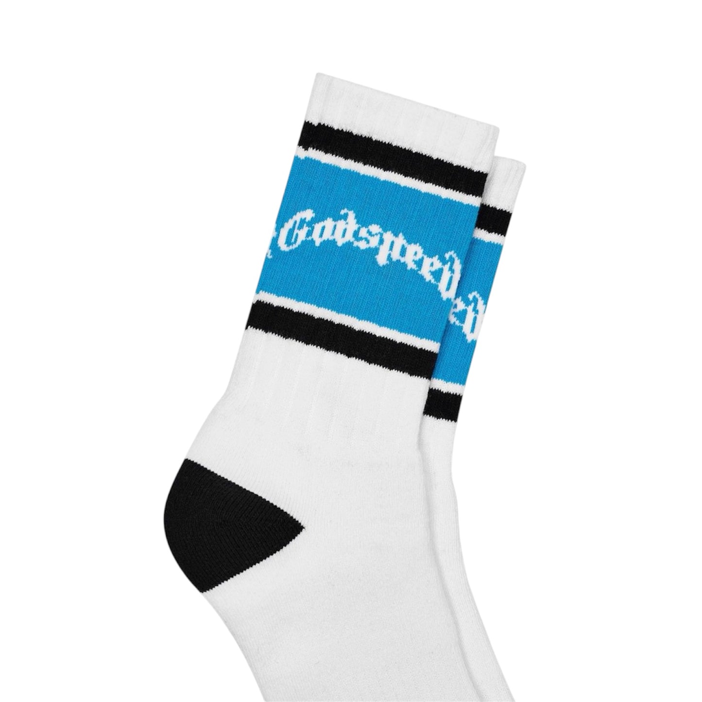 Socks Godspeed OG Logo Striped White/Baby Blue