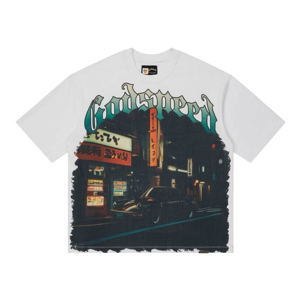 T-Shirt Godspeed Pit Stop Tokyo White