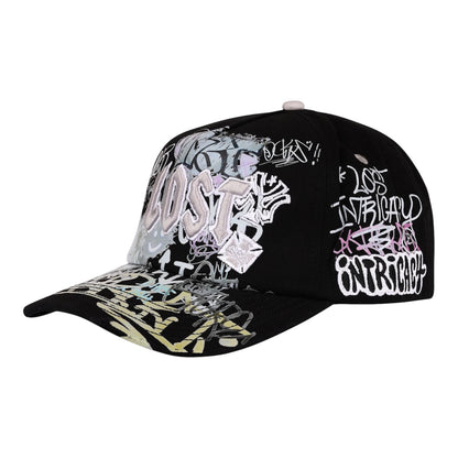 Cap Lost Intricacy Black/White NY Canvas