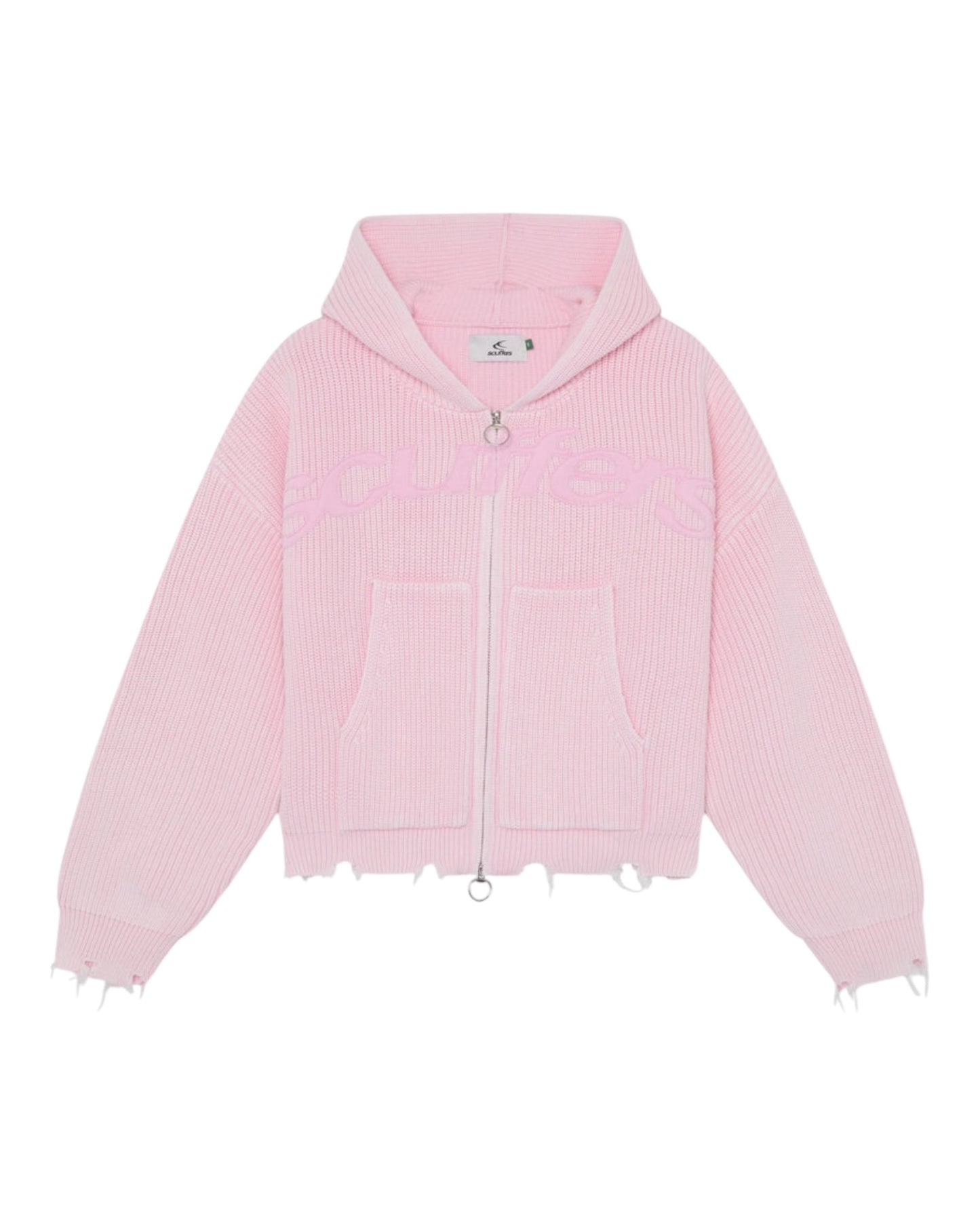 Scuffers New Light Pink Buzz Knit Zipper