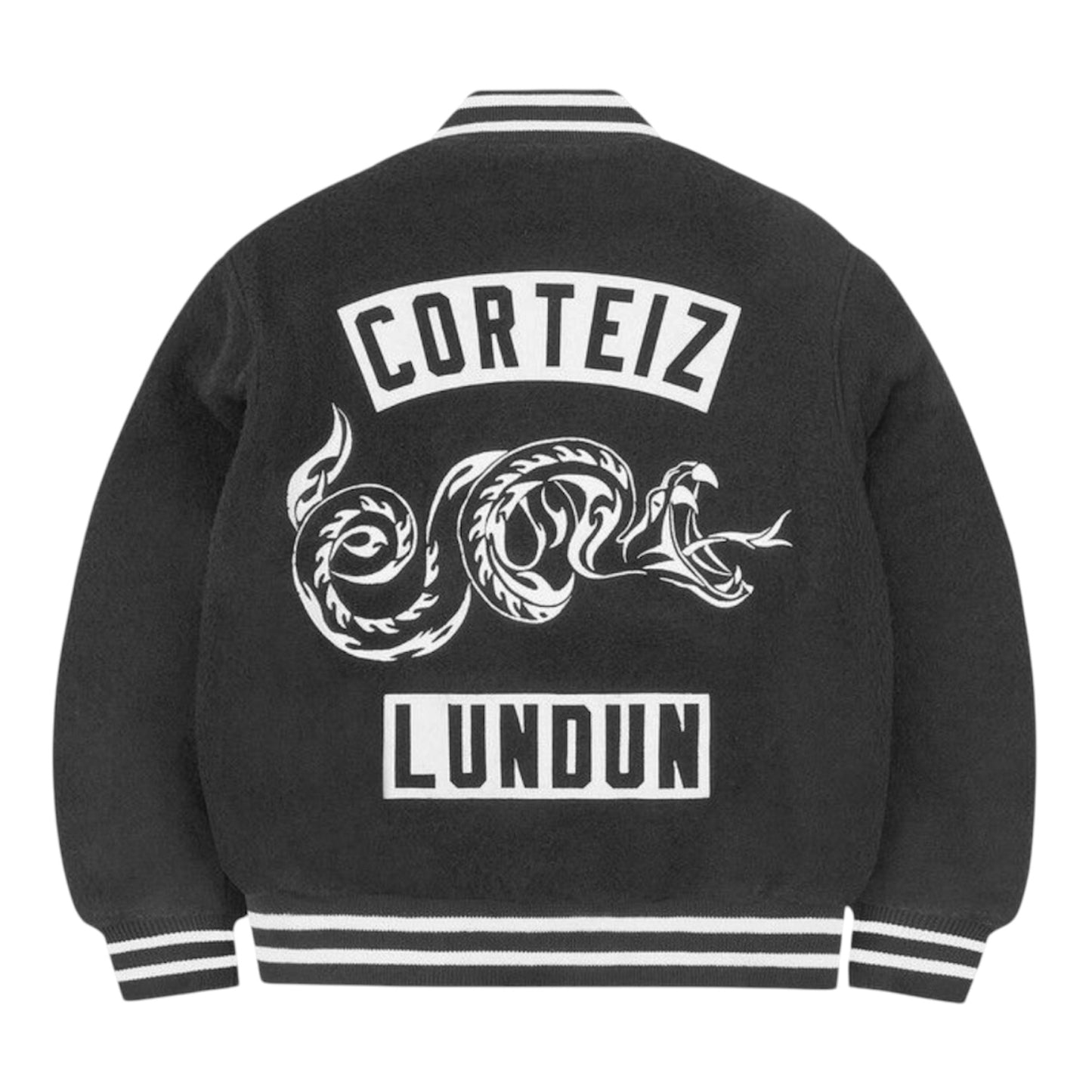 Jacket Varsity Corteiz Casentino Wool Black