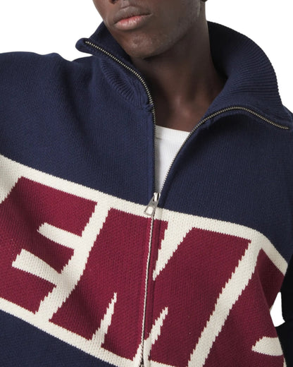Eme Studios Thrill Navy Zipper Knit