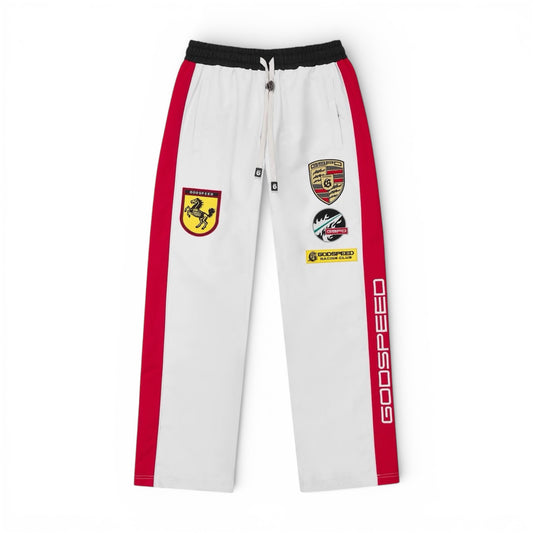 TrackPants Godspeed GRC White/Black/Red Boom