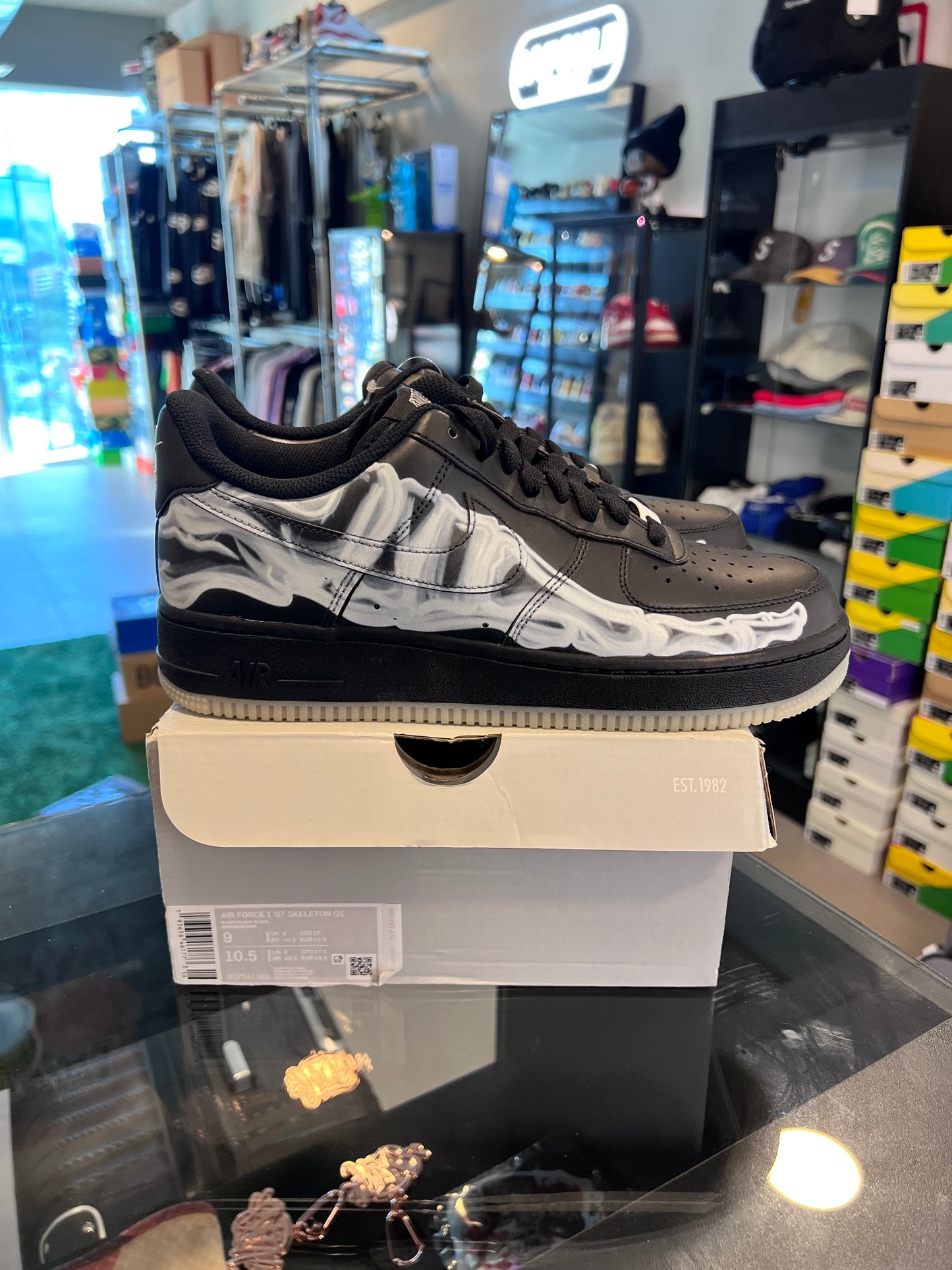 Nike Air Force 1 Low Black Skeleton Halloween (2019)