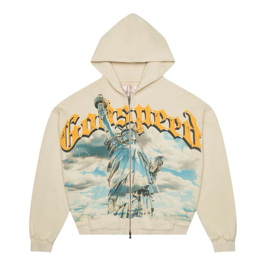 Hoodie Zip Up Godspeed Chrome Liberty Bone