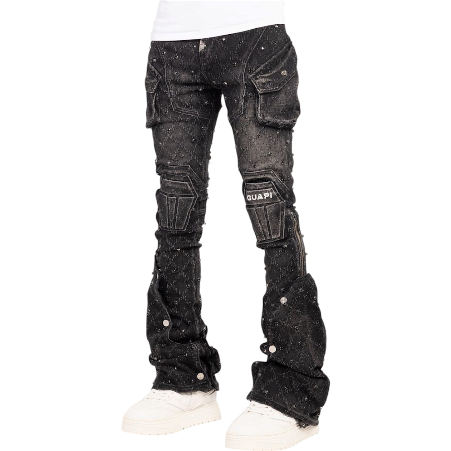 Denim GP Obsidian Black Coffin Arc Embellished