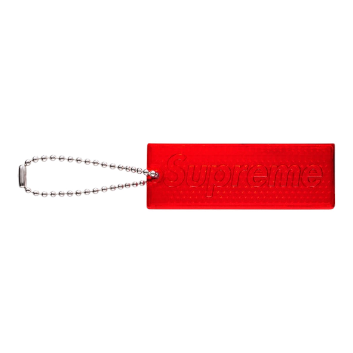 Supreme Reflective Keychain Red