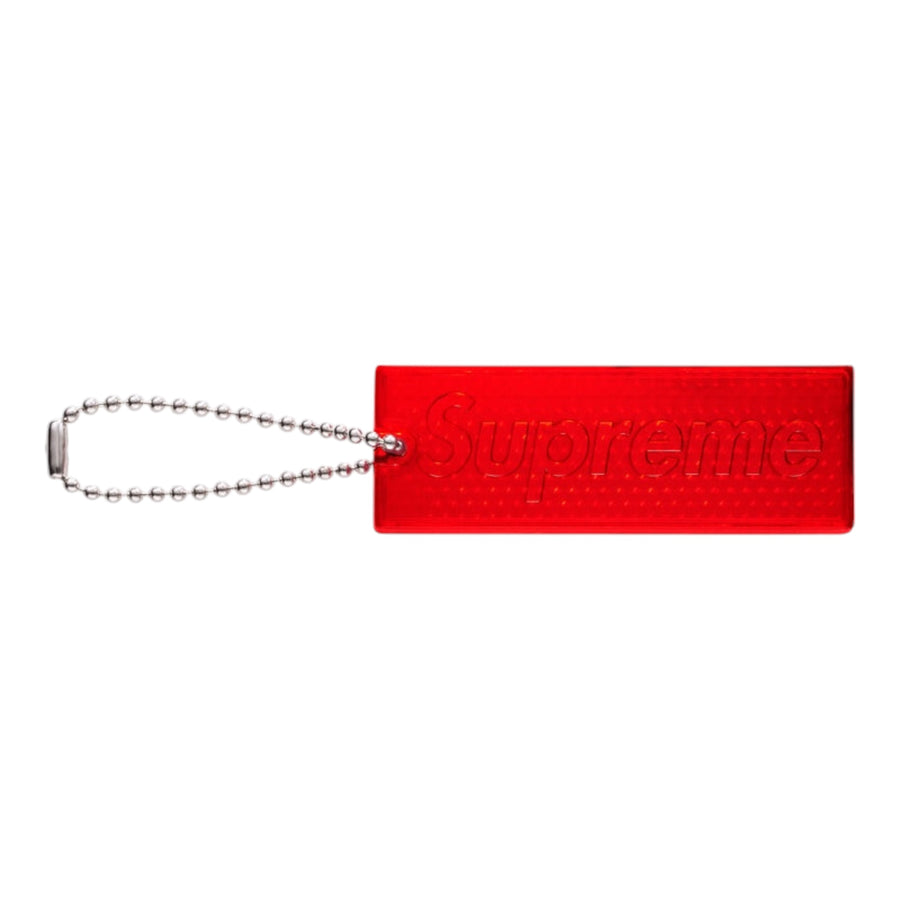 Supreme Reflective Keychain Red