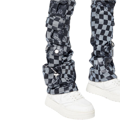 Leather Pant GP Obsidian Black Checkerboard