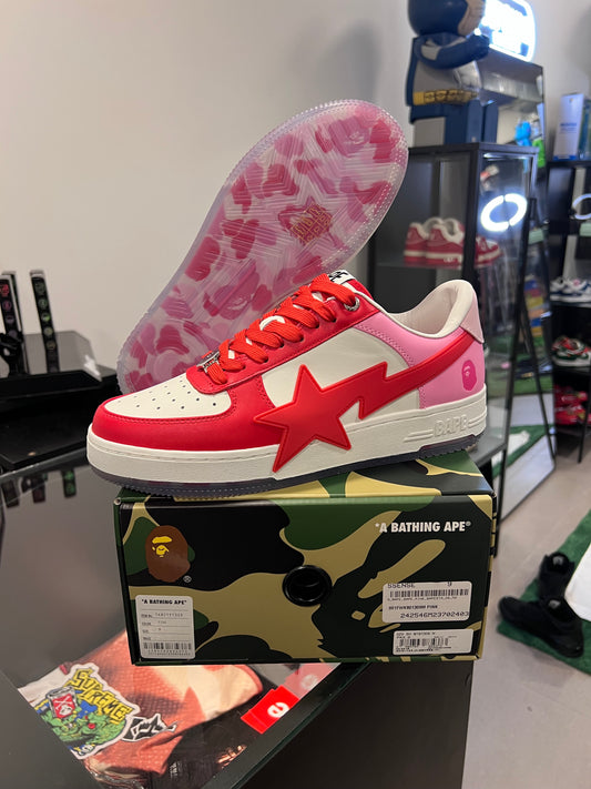 A Bathing Ape Bape Sta OS White Pink Red