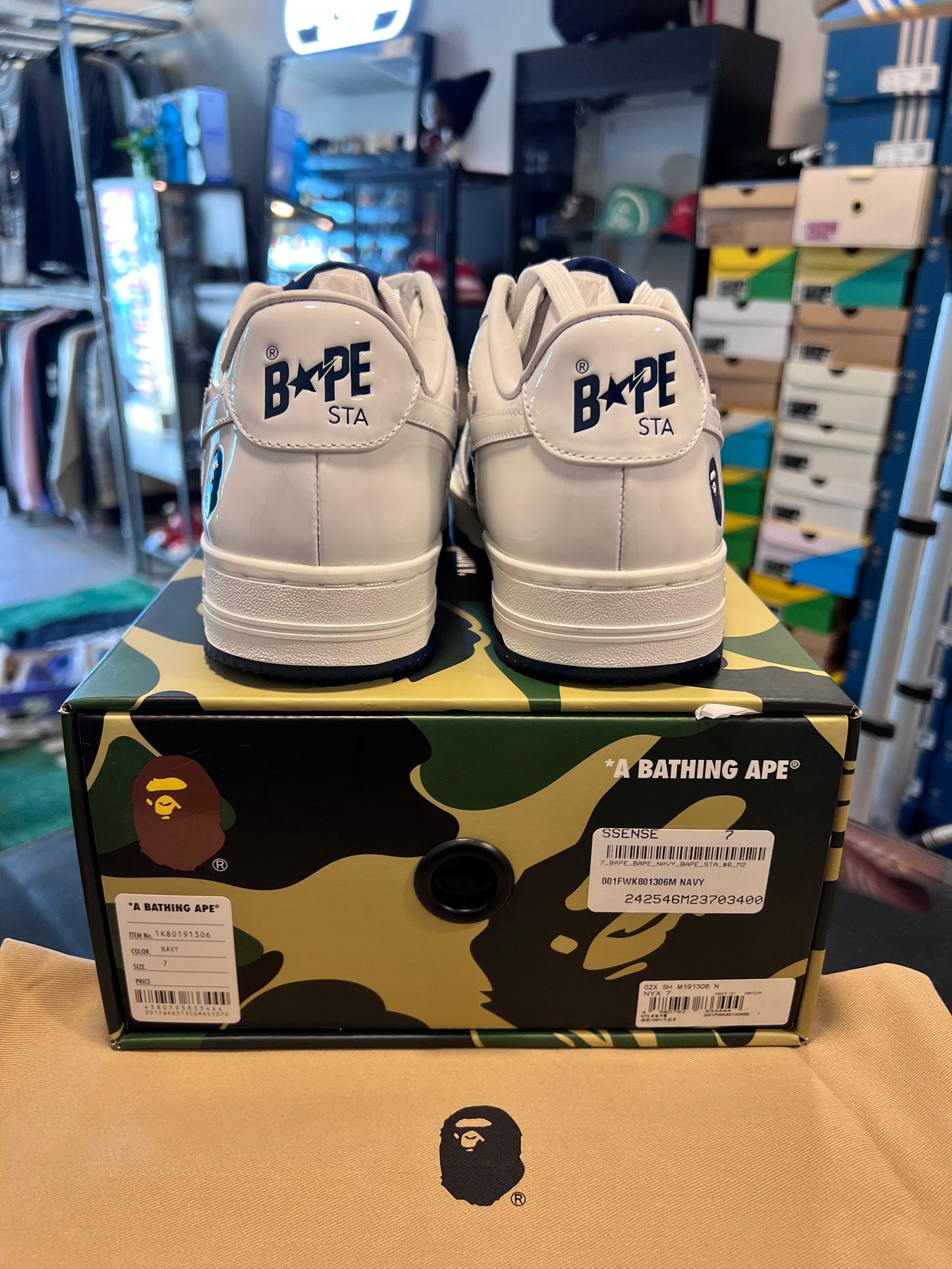 A Bathing Ape Bape Sta Low
#6 White Navy