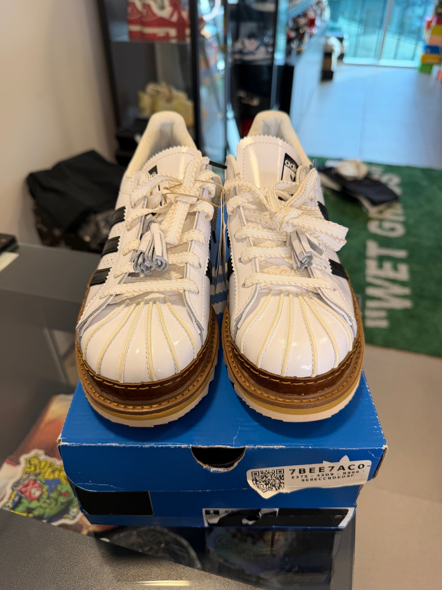 Adidas Superstar CLOT by Edison Chen White Crystal Sand