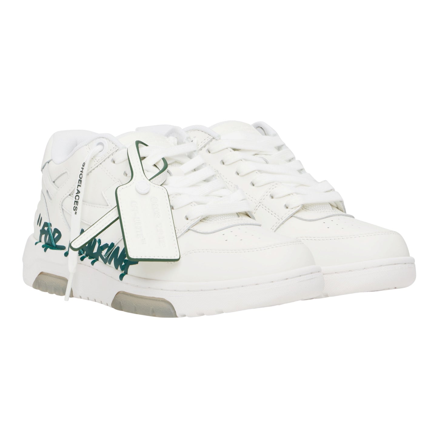 Off-White Out of Office for Walking Sneaker White Jet Green