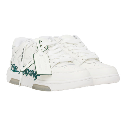 Off-White Out of Office for Walking Sneaker White Jet Green