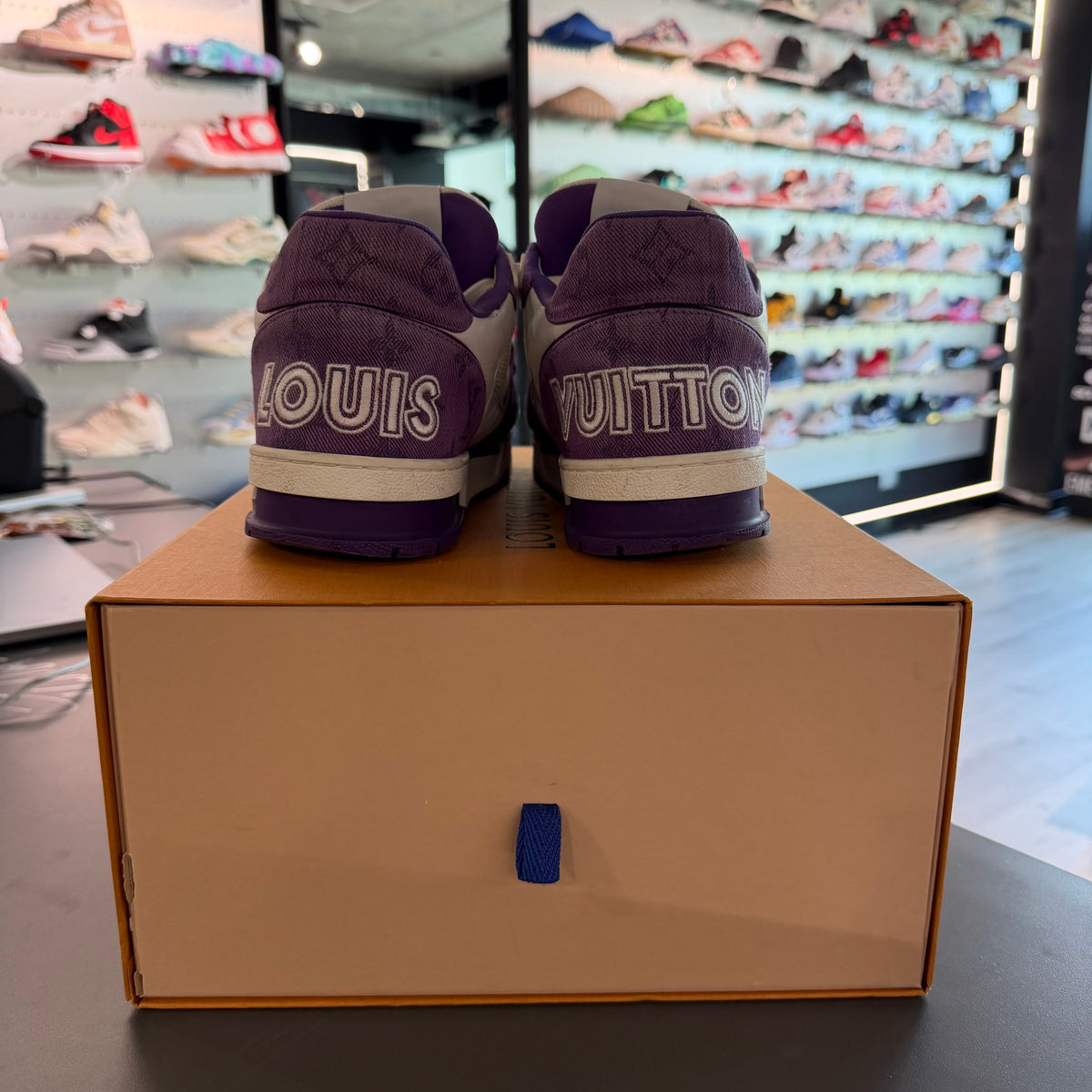 Louis Vuitton LV Trainer Monogram Strap White Purple (USADA) — 6