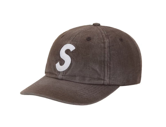 Supreme Cordura Denim S Logo 6-Panel Brown