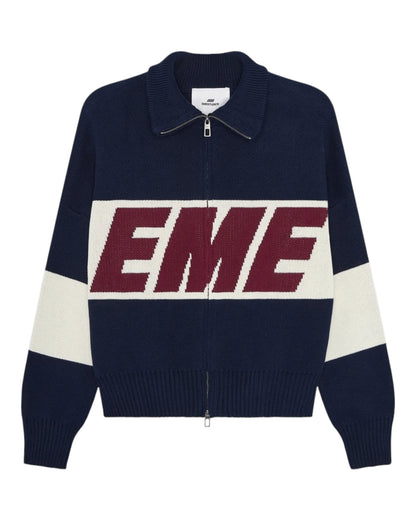 Eme Studios Thrill Navy Zipper Knit