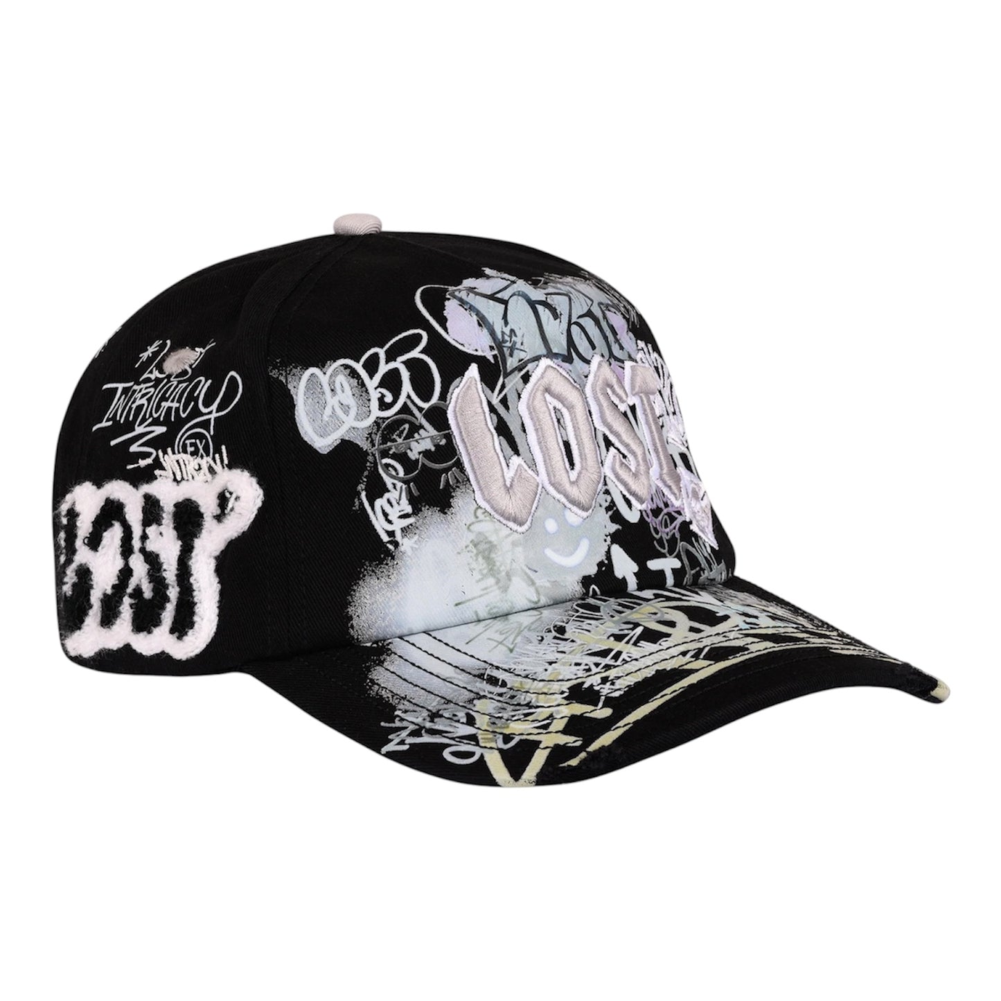 Cap Lost Intricacy Black/White NY Canvas