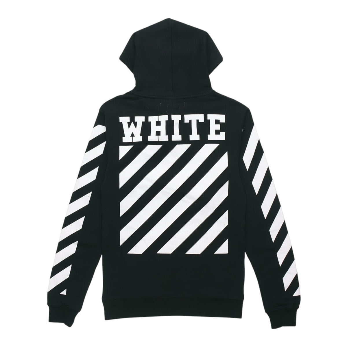 Off-White Hoodie Melting Oil Painting Religious Striped Black — 2