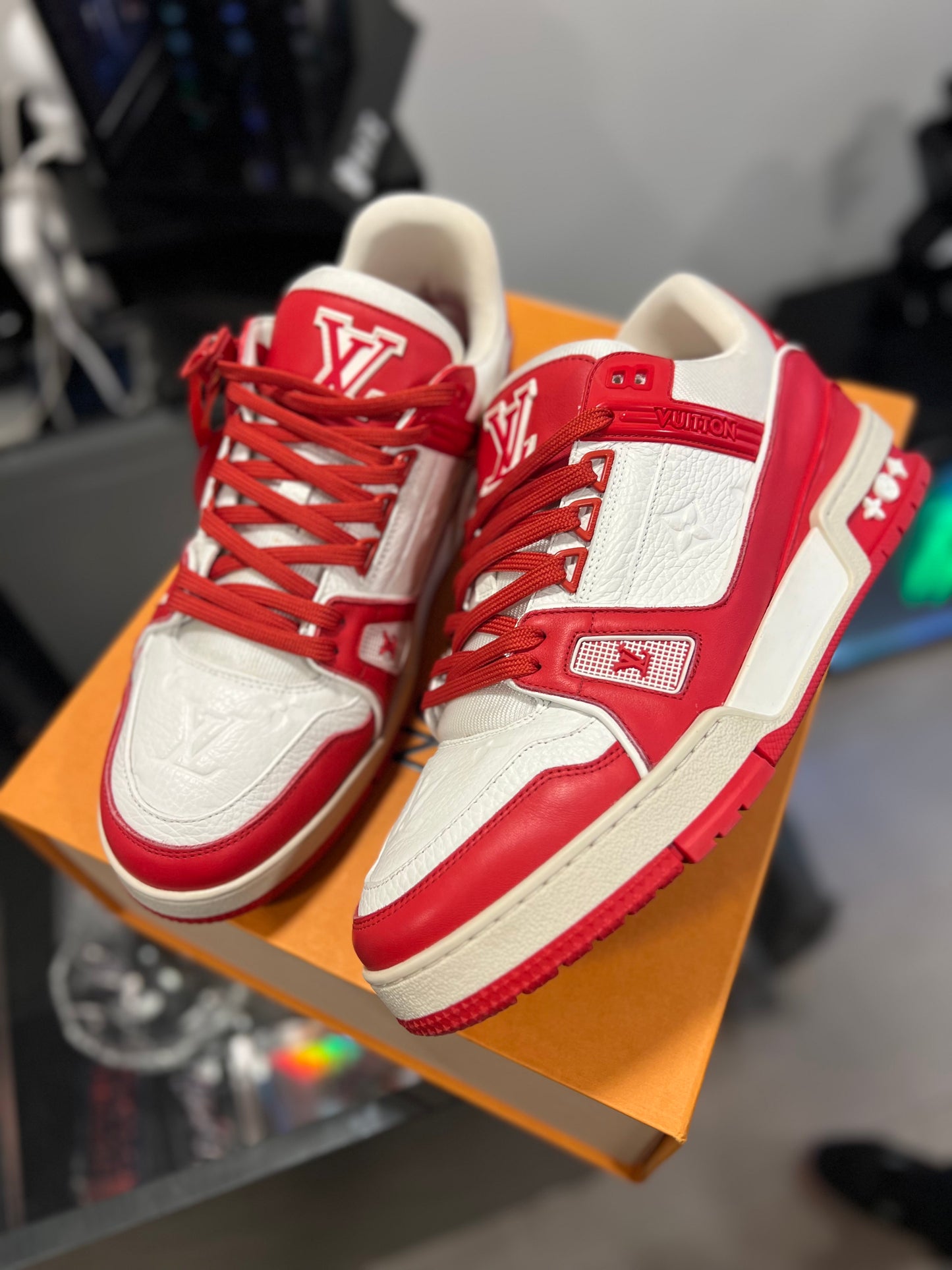 Louis Vuitton Trainer Red White