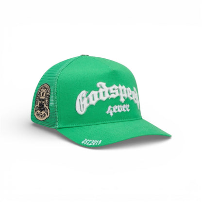 GS Forever Trucker Hat Godspeed Shamrock Boom