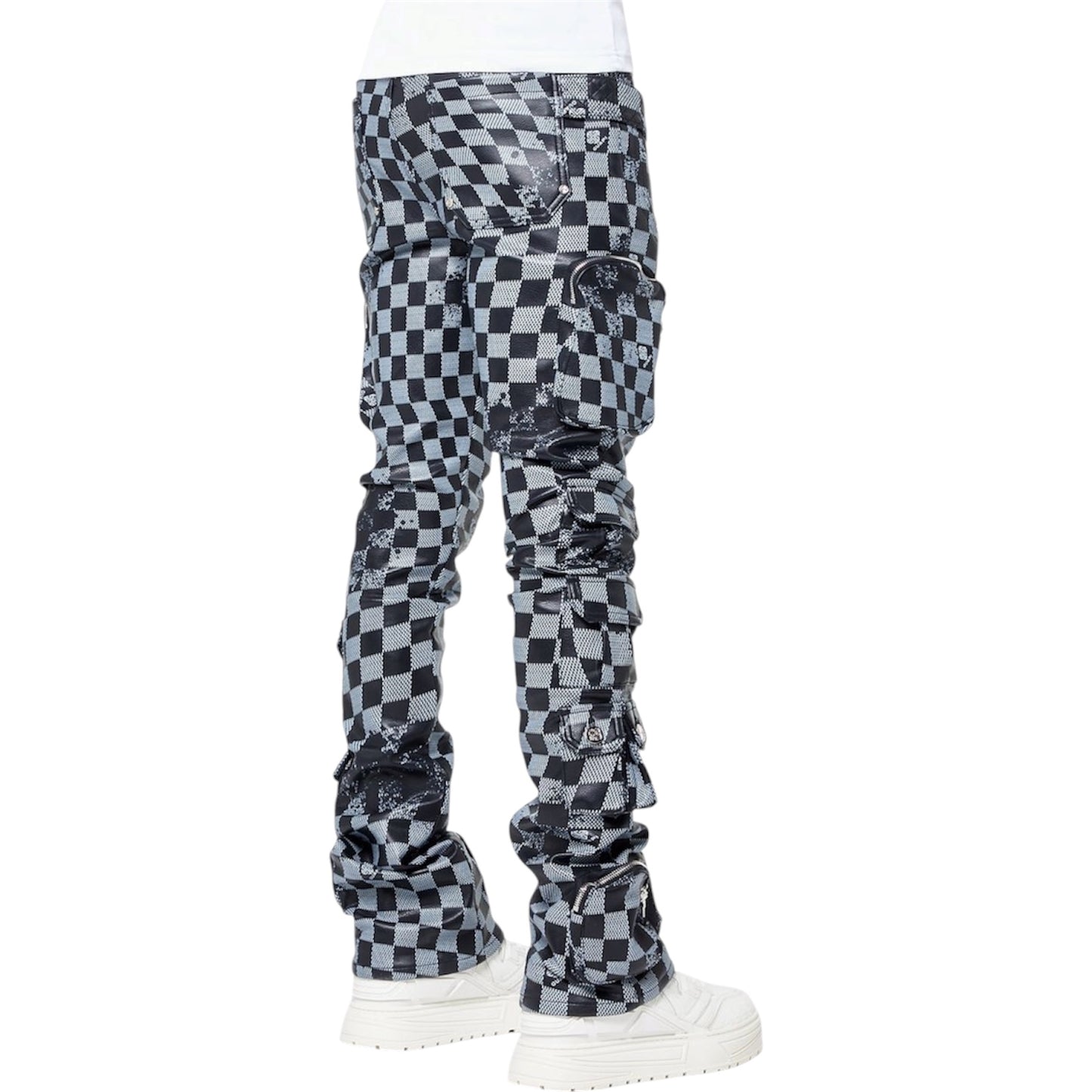 Leather Pant GP Obsidian Black Checkerboard