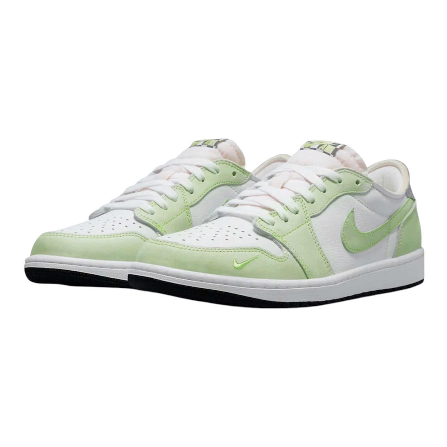 Jordan 1 Retro Low White Ghost Green Black