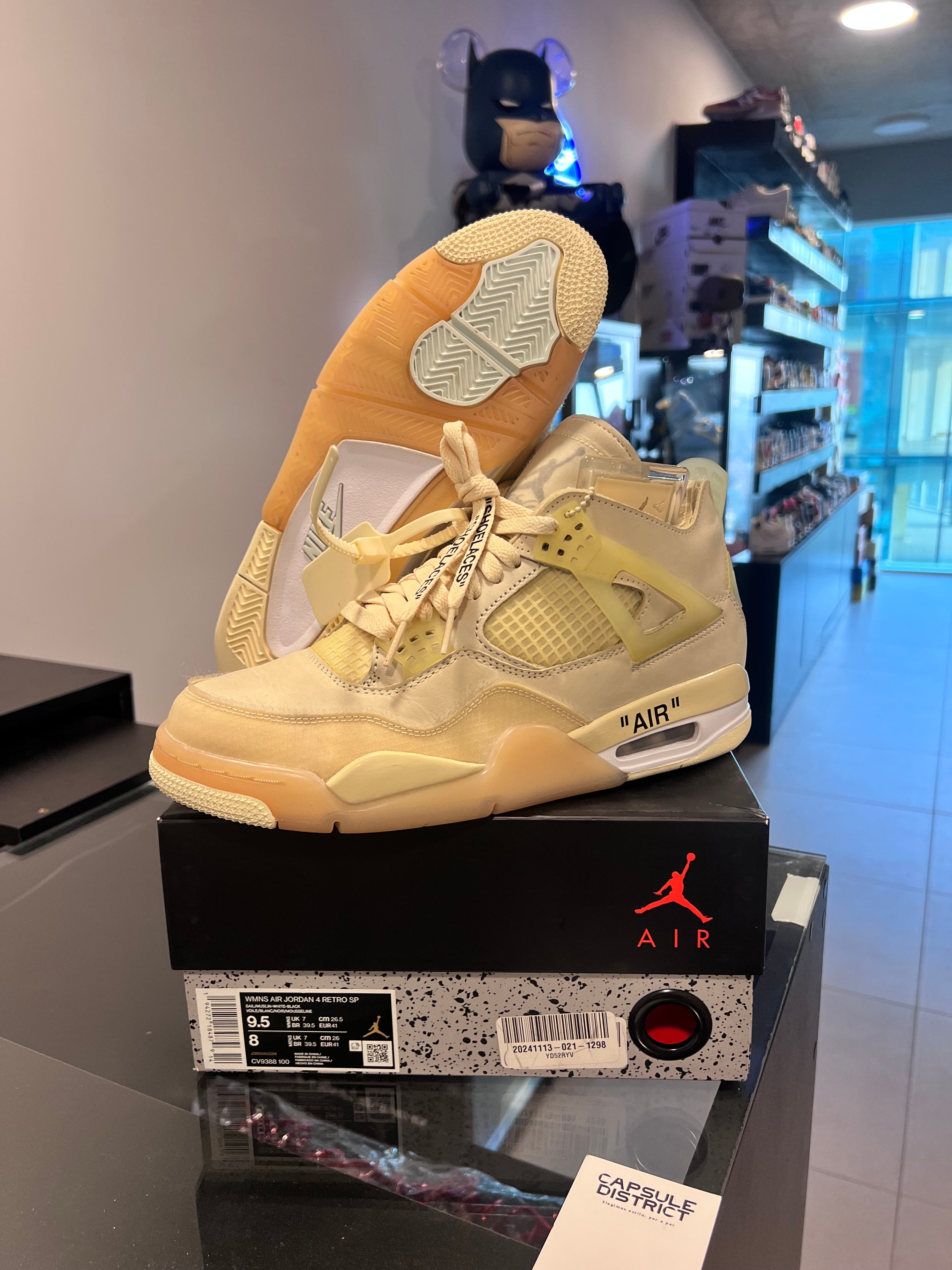 Jordan 4 Retro Off-White Sail (Women's) (USADA) – Capsule district