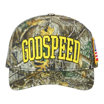 Trucker Hat Godspeed Americana Tree Camo