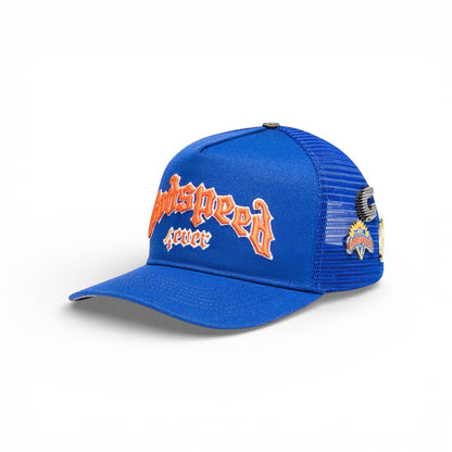 GS Forever Trucker Hat Godspeed Blue/Orange Boom