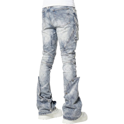 Denim GP Aqua Blue Coffin Arc Embellished
