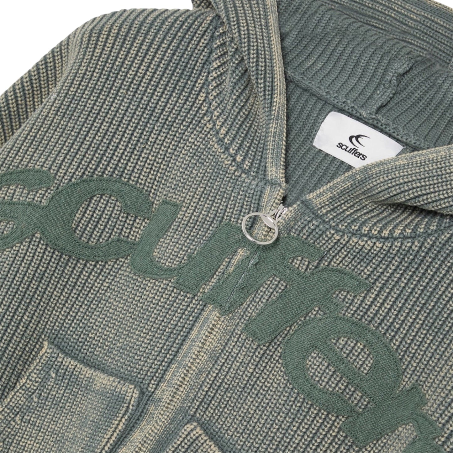 Scuffers Buzz Dusty Green Knit Zipper