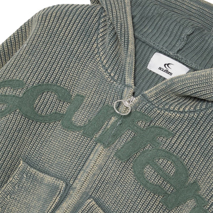 Scuffers Buzz Dusty Green Knit Zipper