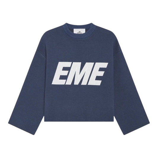 Eme Studios Flux Navy Knit Sweater