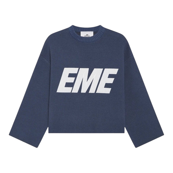 Eme Studios Flux Navy Knit Sweater