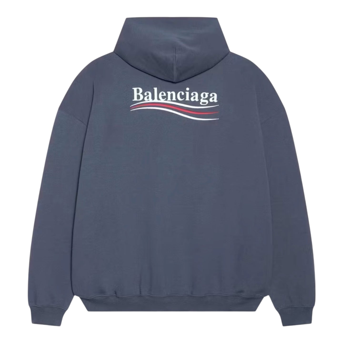 Hoodie Balenciaga Political Campaign Large Fit Dark Grey/White