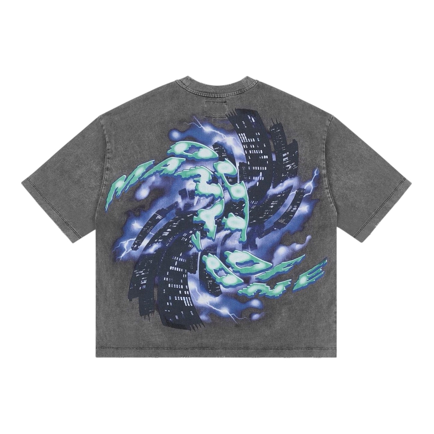 T-Shirt Godspeed Liberty Tears Grey Wash