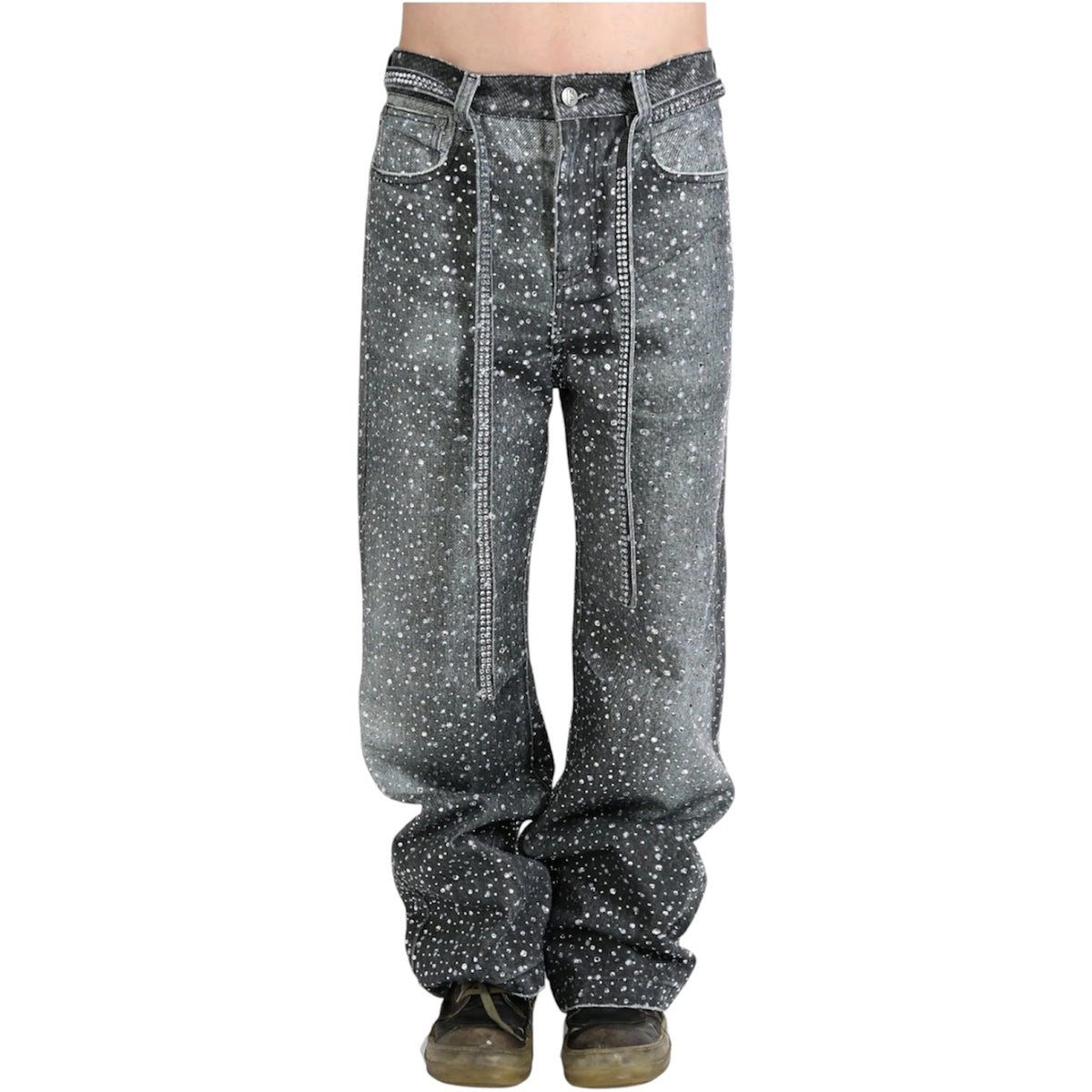 Birth Of Royal 20K Swarovski Diamond Pants Black