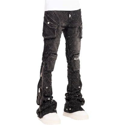 Denim GP Obsidian Black Coffin Arc Embellished