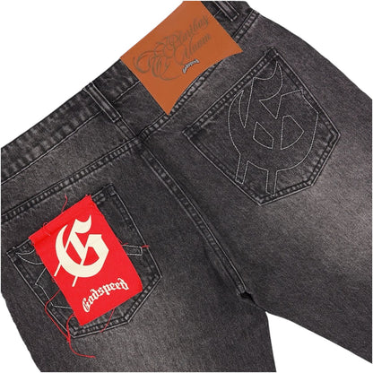 Denim Flared Godspeed OG Logo Grey Wash