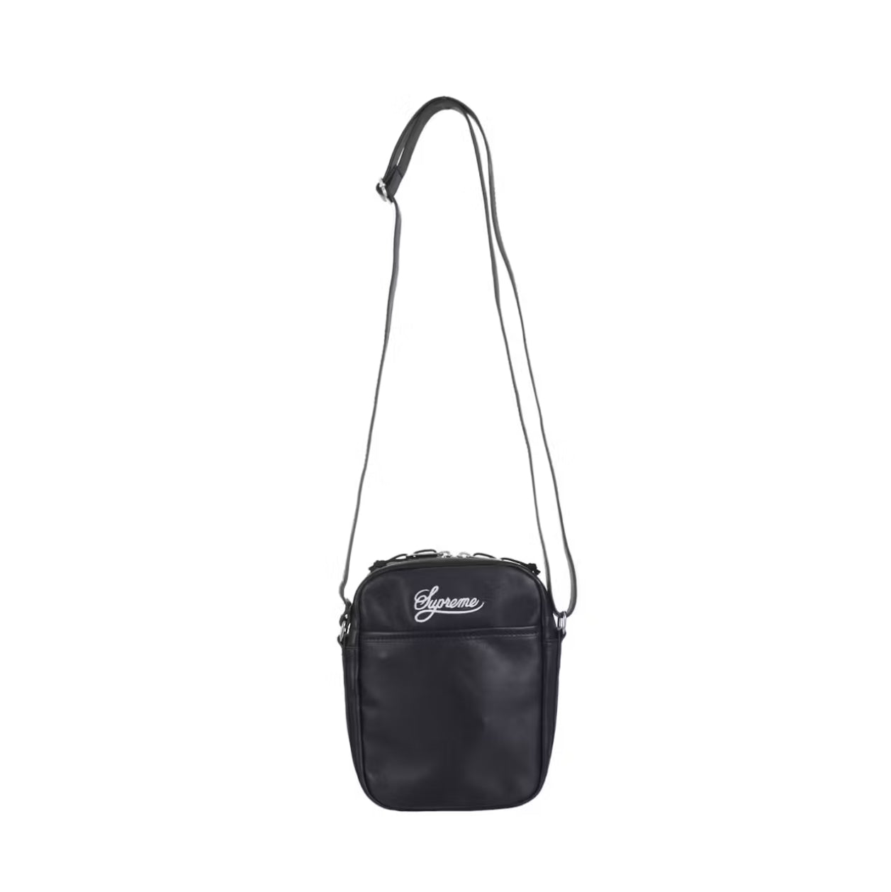 Supreme Nike Leather Shoulder Bag Black