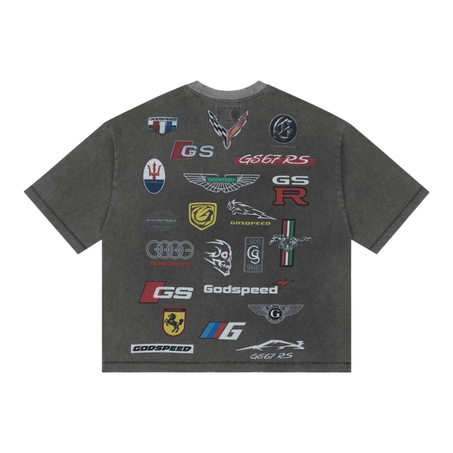 T-Shirt Godspeed Insignias Grey Wash