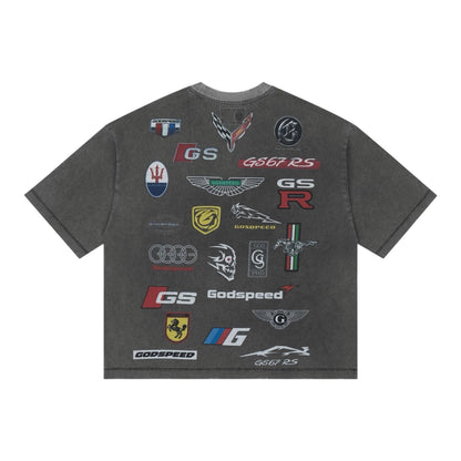 T-Shirt Godspeed Insignias Grey Wash
