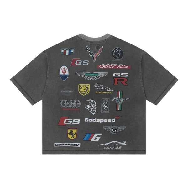 T-Shirt Godspeed Insignias Grey Wash
