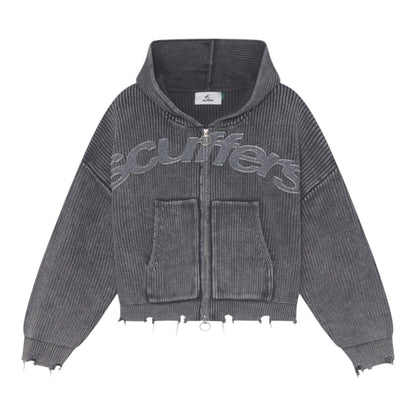 Scuffers New Light Dark Buzz Knit Zipper